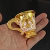 Baijiu Cup Metal Household European Small Cup One or Two Spirits Glass Red Wine Glass Gift Antique Ornament