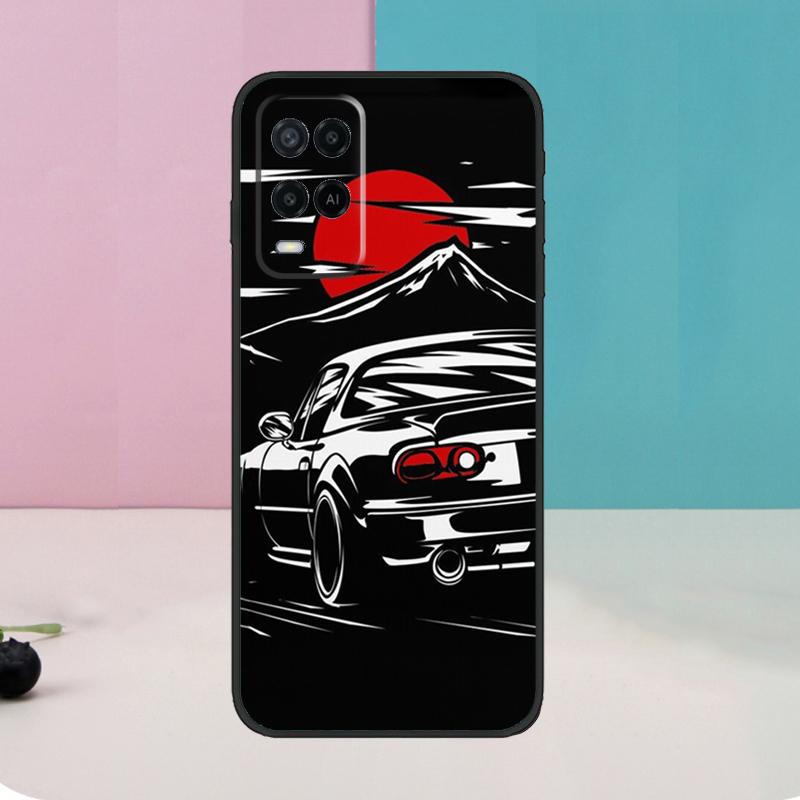 

Cartoon Car JDM For OPPO A74 A94 A54 A58 A78 A98 A5 A9 A53 A15 A52 A72 A17 A57 A77 A16 A76 A96 A57S Case OPPO A74 5G