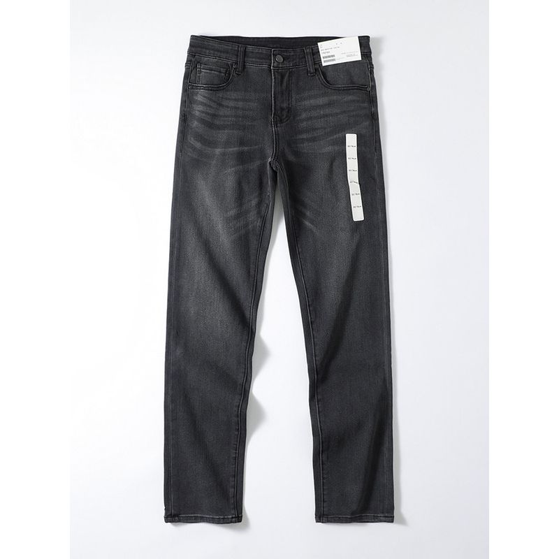 American Vintage Smoky Gray Jeans Men's Autumn and Winter Straight Stretch Pants Foreign Trade Cattle Goods Fashion Brand Casual Pants