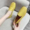 Women Flats Slip On Loafers Foldable Flats for Women Square Toe Single Shoes Hollow Out Fashion Party Casual Shoes for Ladies