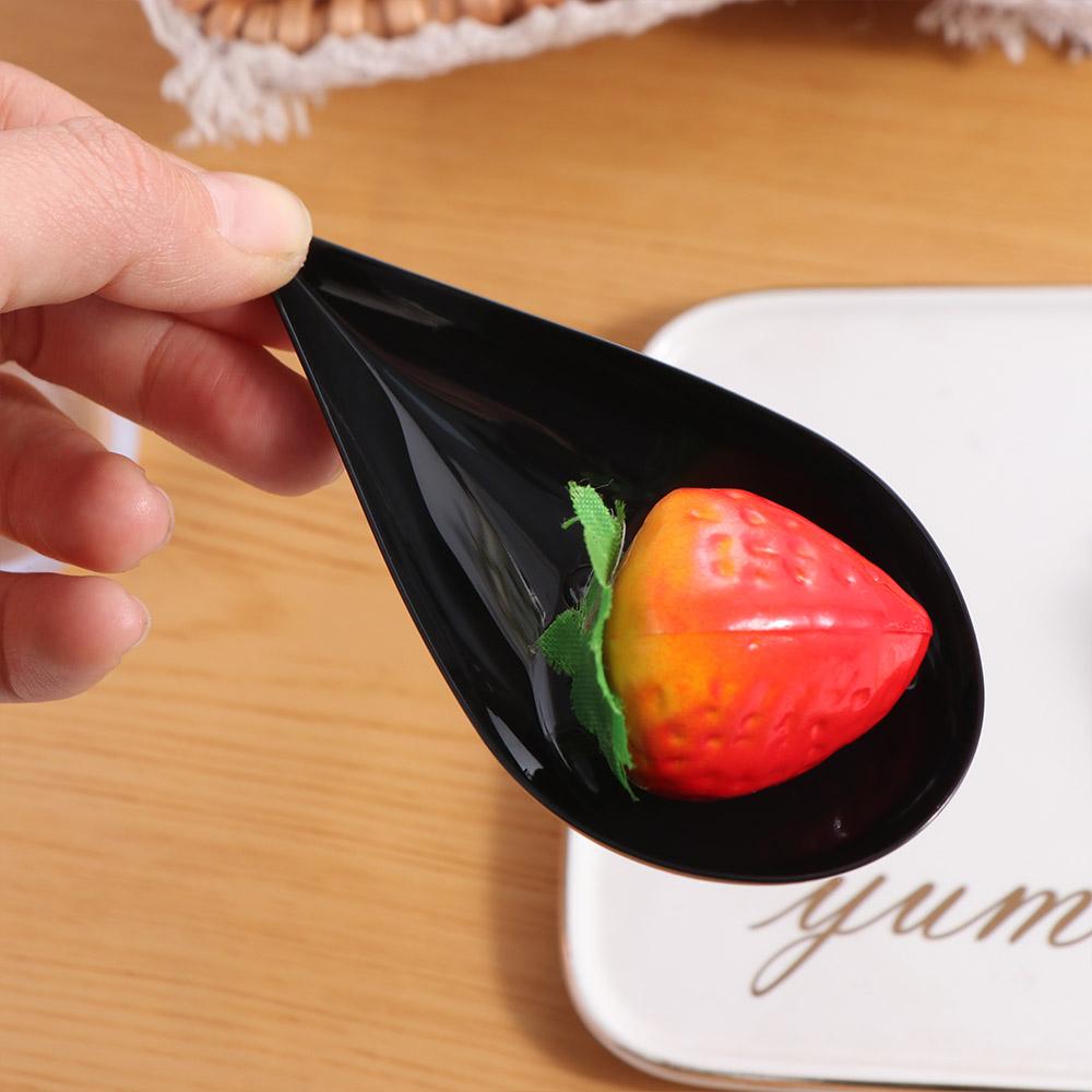 10Pcs Reusable Drop Appetizer Plates Unbreakable Dessert Cups Dessert Spoon Tasting Cup  Party