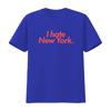 I Hate New York Print T Shirt Trendy Fashion Statement for Urban Style Lovers vintage Washed Top For Everyday Wear