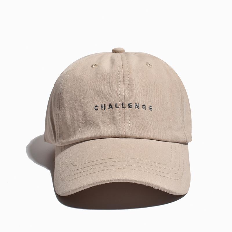 ”CHALLENGE” Letters Soft Cotton Baseball Cap Unisex Snapback Outdoor Sports Ponytail Hats For Women Men Hip Hop Hat Streetwear