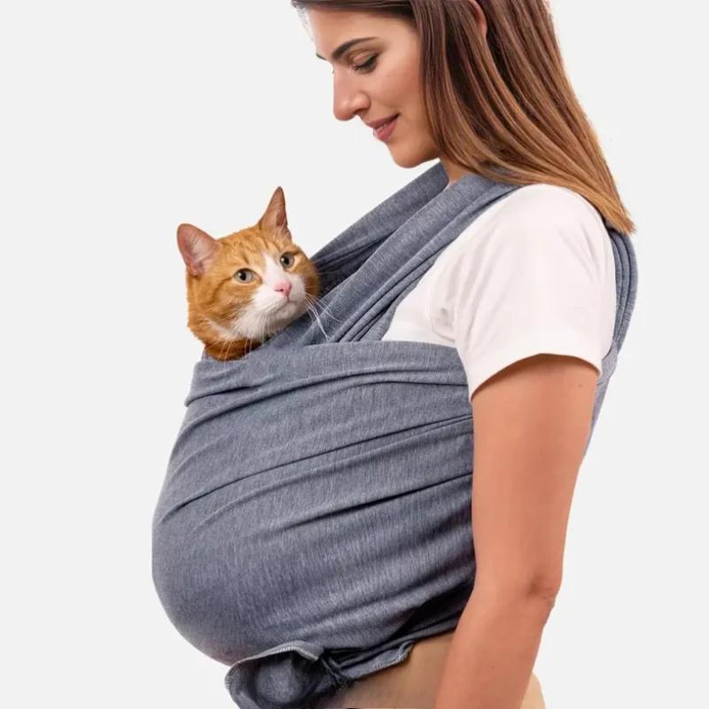 Dog Carrier for Small Dogs Front Facing Dog Carrier Sling Hands Free Cat Sling Size Adjustable Soft Cotton