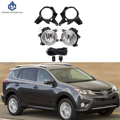 1 Set Fog Lights Headlight For Toyota RAV4 2013 2014 2015 Fog Lamp Cover Grill Bezel Front Bumper Fog Light