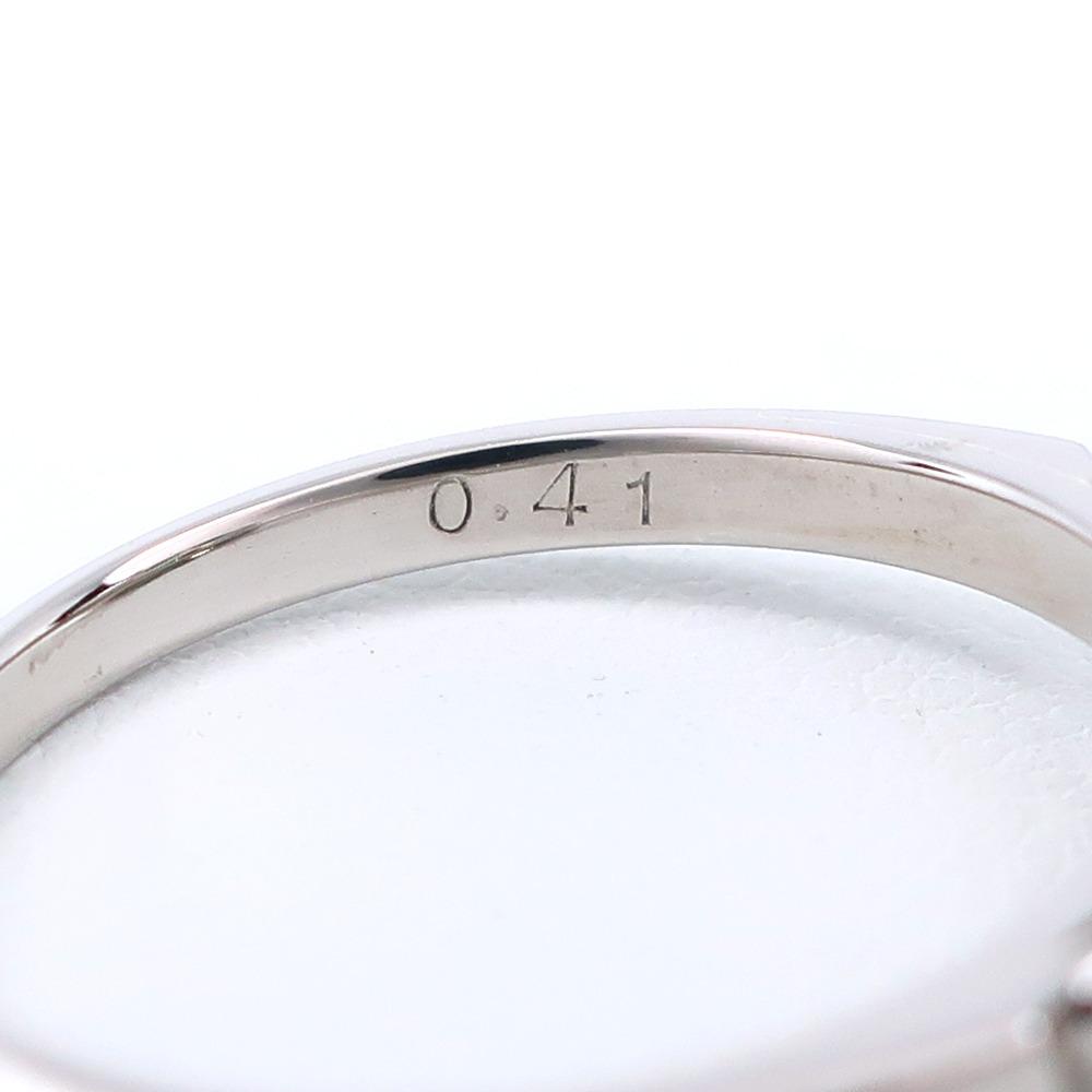 Ring Pt900Platin/Smaragd/Diamant #5.6(US-Grösse) 4.8g Frauen Gebraucht