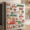 Santa Soft Magnetic Sticker Decal Soft Refrigerator Decor Cute Christmas Fridge Magnet  New Year