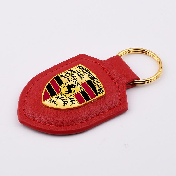 Deri Araç Amblemleri Anahtarlık Anahtarlık Anahtarlık Kolye Porsche Cayenne Panamera Macan 911 Taycan Boxster Cayman 918 Pajun İçin
