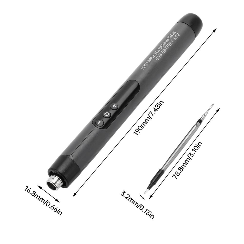 Mini Small Soldering Iron Set 5V 8W USB Soldering Iron C200S 300-450℃ Temperature Adjustable Solder Welding Iron Tool
