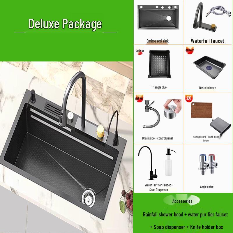 Feiyu Stainless Steel Kitchen Sink: Large