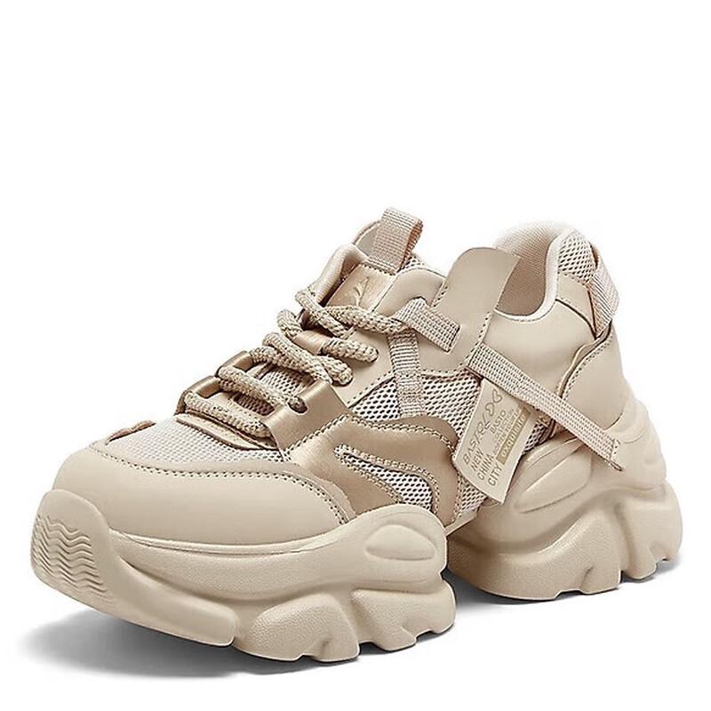 BASTO Women s Platform Chunky Casual Sneakers B2162BM 36