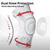 Spring Support Sports Knee Brace With Compression Knob Patella Protector  For Sports Running