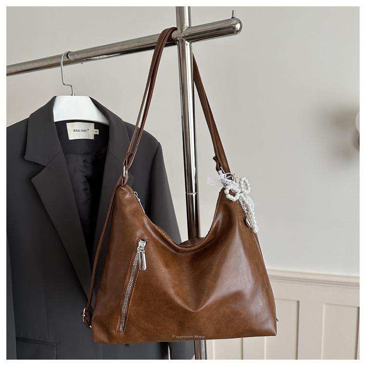 Spacious Tote Bag for Women, Chic Minimalist Single Shoulder Handbag, Versatile Casual Work Commuter Purse