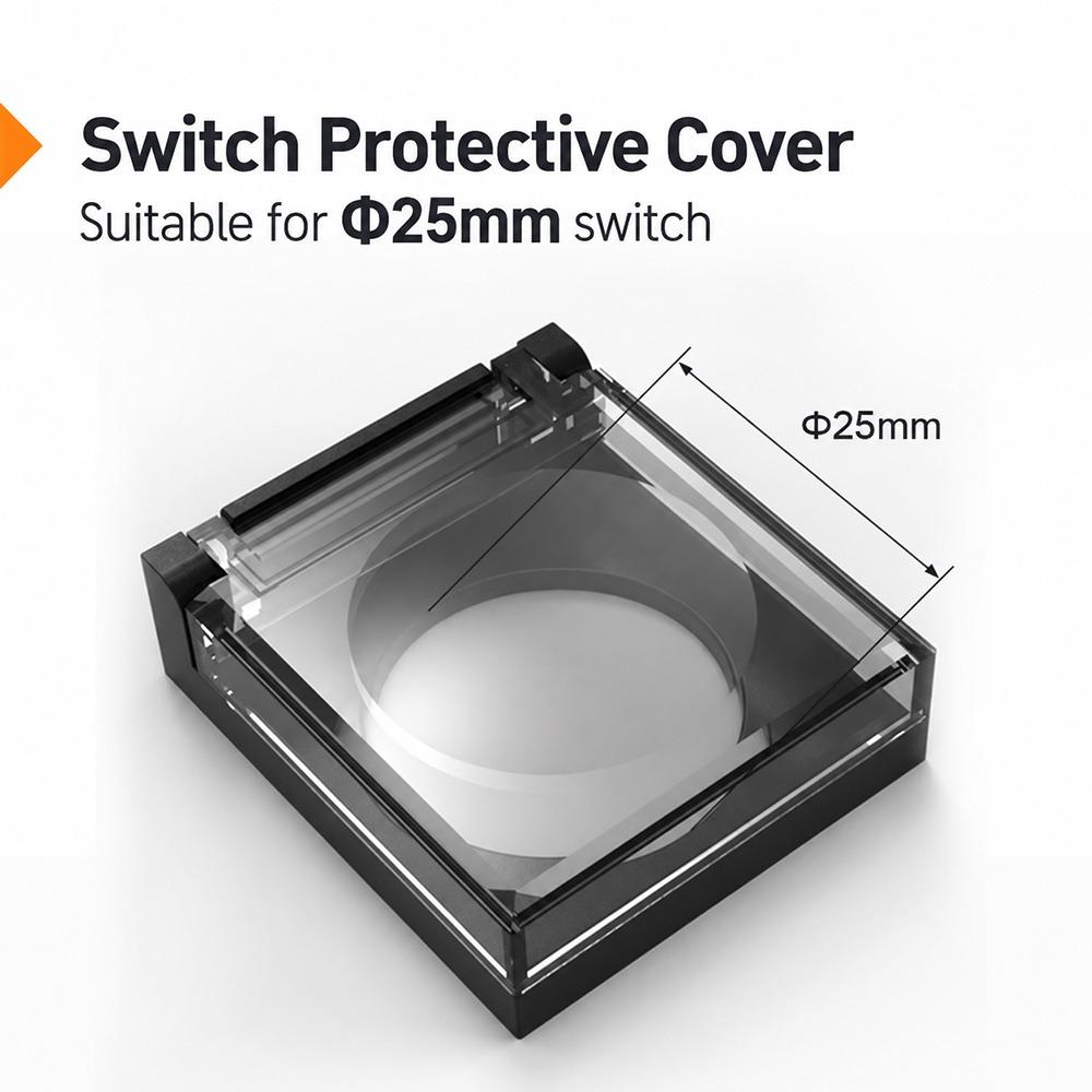 1Pcs ABS Base Button Switch Protective Cover for Industrial Panel Control Box