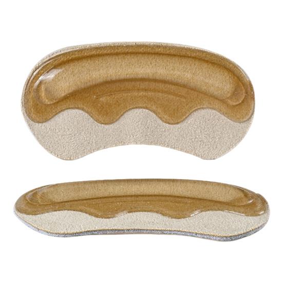Heel Grips Liner Cushions Suede Cushions Shock Self-Adhesive Anti-Slip Soft Absorption Heel Pads Angle head телесный