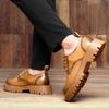 Fashion Brand Lace-Up Men Dress Shoes Leather Coiffeur Shoes Wedding Man Fashion Oxfords Shoes New Men Thick Bottom Casual Footwear