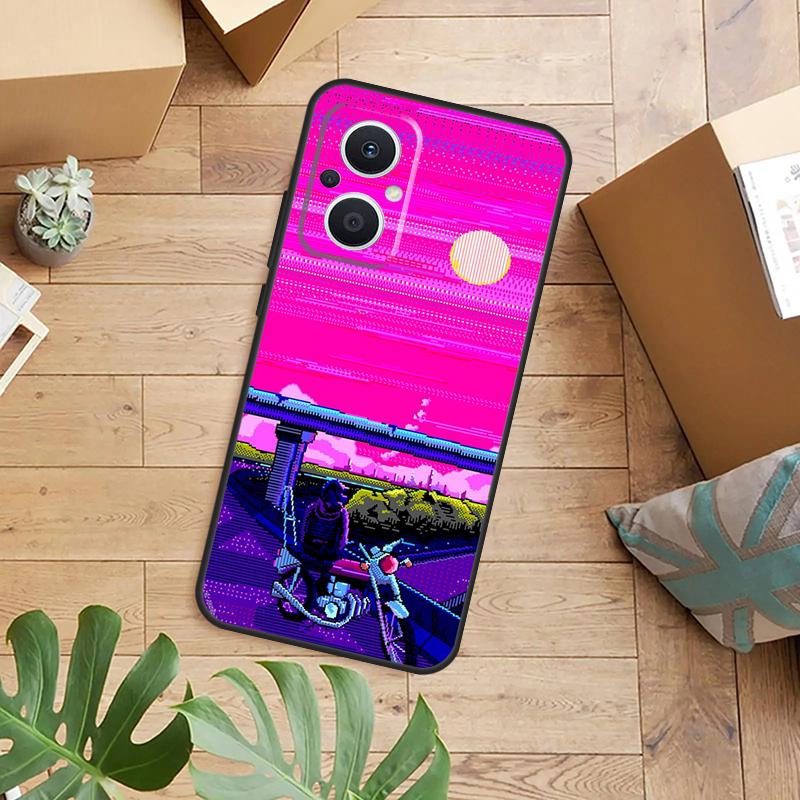 Vaporwave Art Case For OPPO Reno 14F 13F 12F 10 11 12 13 14 Pro 8T 7 8 Lite OPPO Find X8 X6 X5 X9 Pro Cover