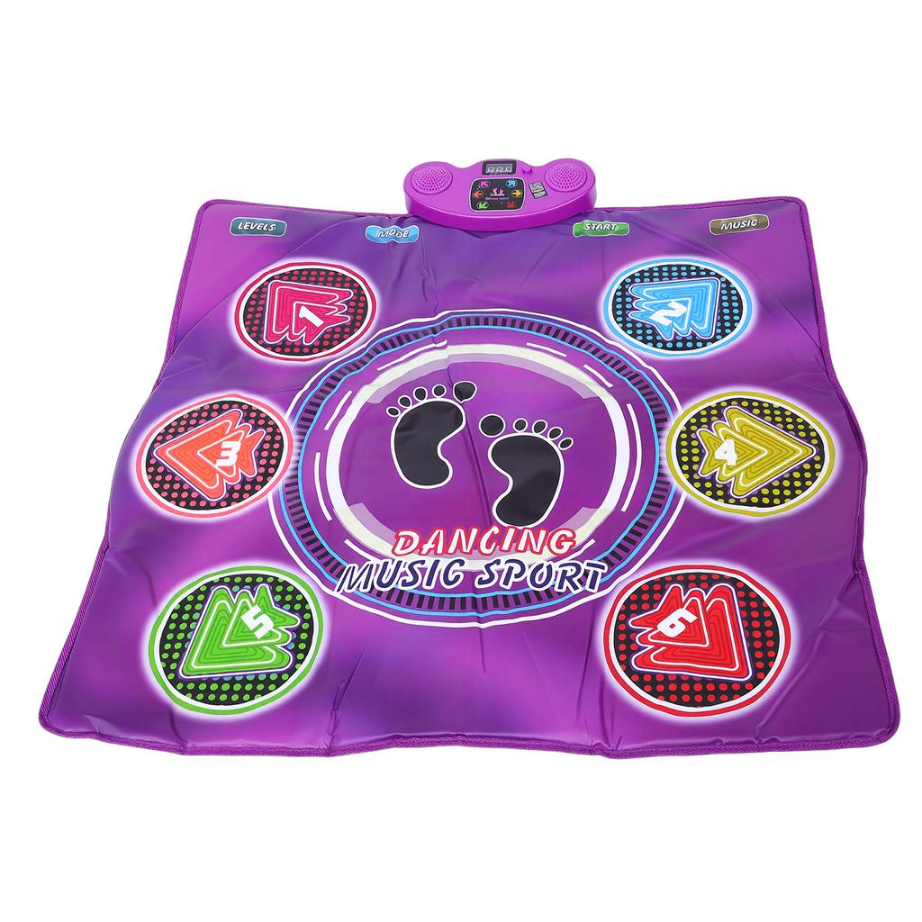 Dance Mat Toy for 3 to 12 Year Old Kids Wireless Bluetooth Adjustable Volume Electronic Dance Pad with Light Up 6