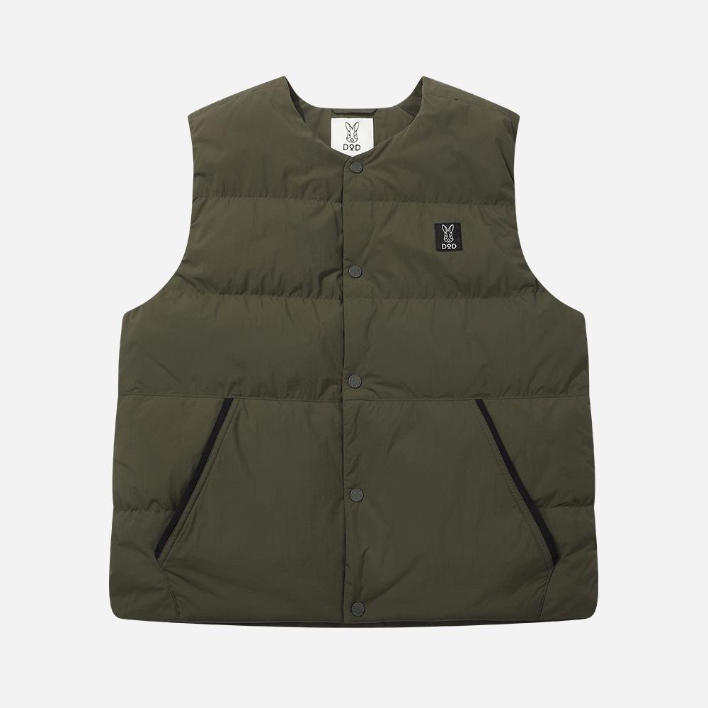 Dod Winter Camper D7 Lightweight Down Vest - Khaki