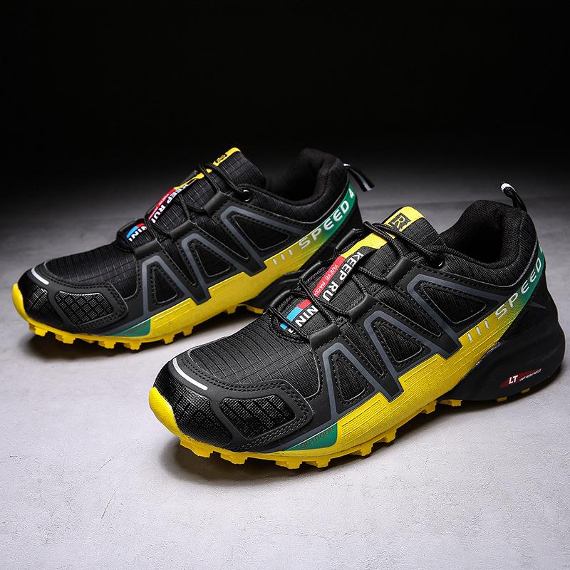 Large Size Men's Shoes Summer New Outdoor Sports Casual Shoes Breathable Mesh Non-slip Travel Shoes Off-road Running Shoes