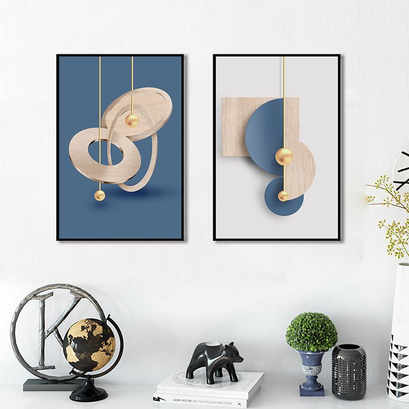Modern Geometric Abstract Canvas Painting Posters and Prints Wall Art Pictures for Bedroom Living Room Home Decor