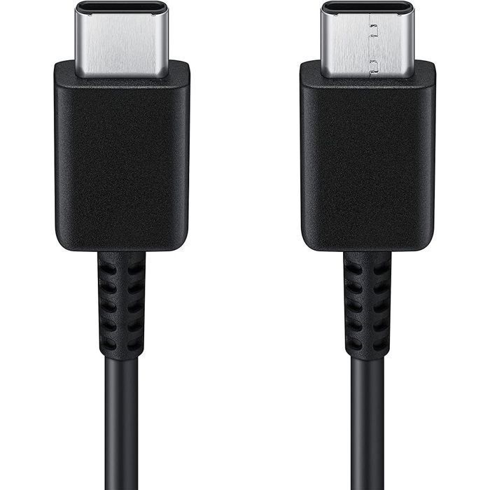 2 Câble USB-C vers USB-C 1,8M pour Samsung Galaxy S25 Ultra/S25 Edge/S25+/S25 FE - Noir
