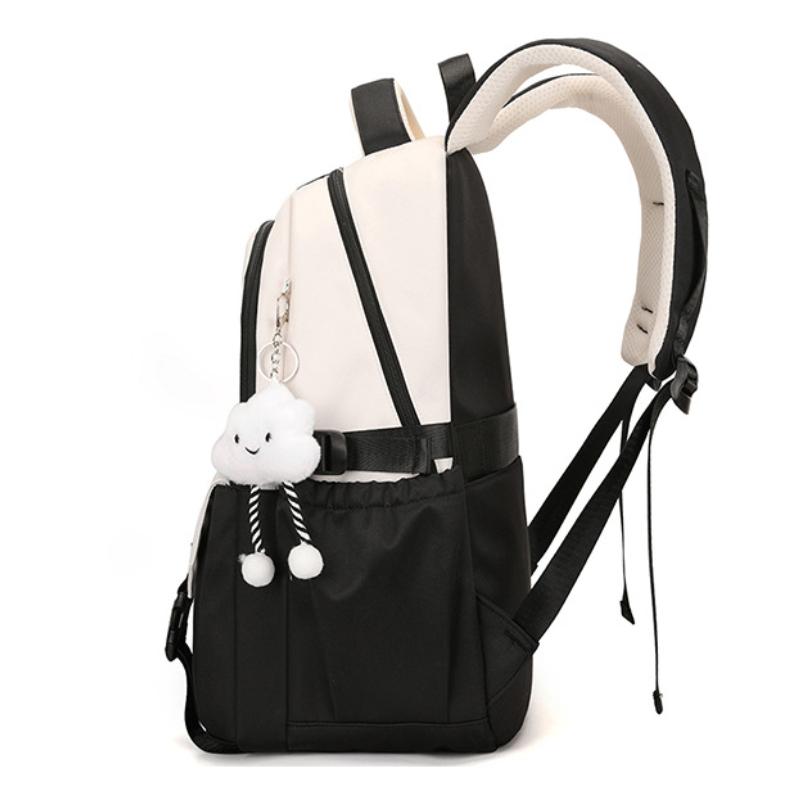 2025 New High School Student Nylon Waterproof School Bags Widen Shoulder Strap Large Capacity Backpacks Lightweight Durable Outdoor Travel Rucksacks