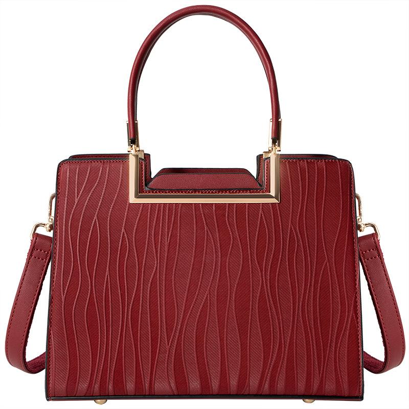 Premium Sense Red Bag Temperament Fashion Handbag Lady Mother Bag Large Capacity Messenger красный