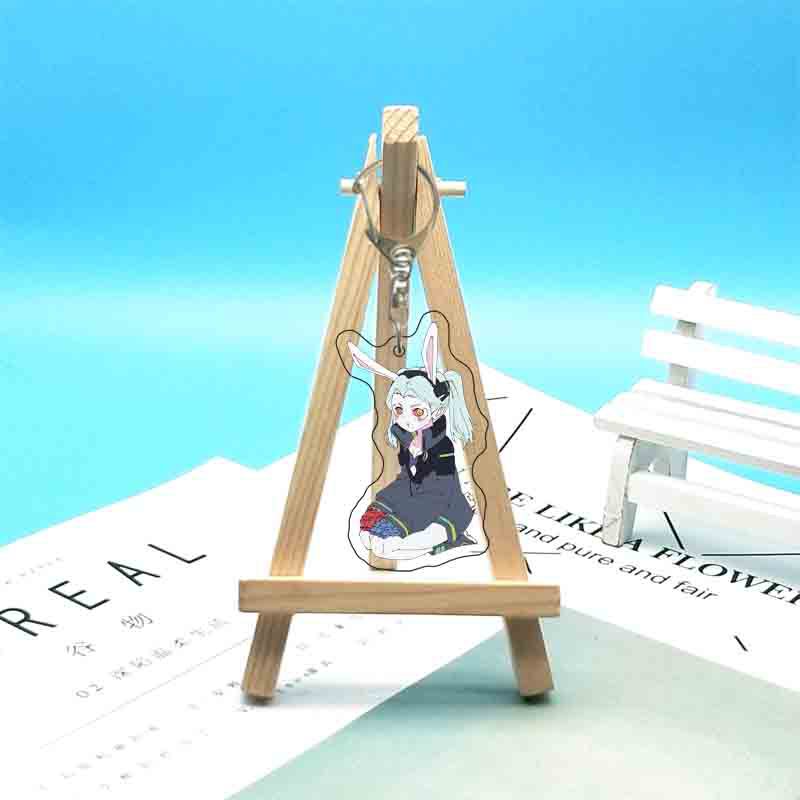 Anime 6cm Acrylketten Cartoon Ringe Tasche Rucksack Geldbörse Hängende Ornamente Fans Sammlungen Merch Geschenk