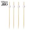 Natural Bamboo Toothpicks 100 Pcs Golf Cocktail Picks, Fancy for Appetizers, Wooden Fruit Skewers Cheese Olive Picks Food Sticks Sandwich, Themed