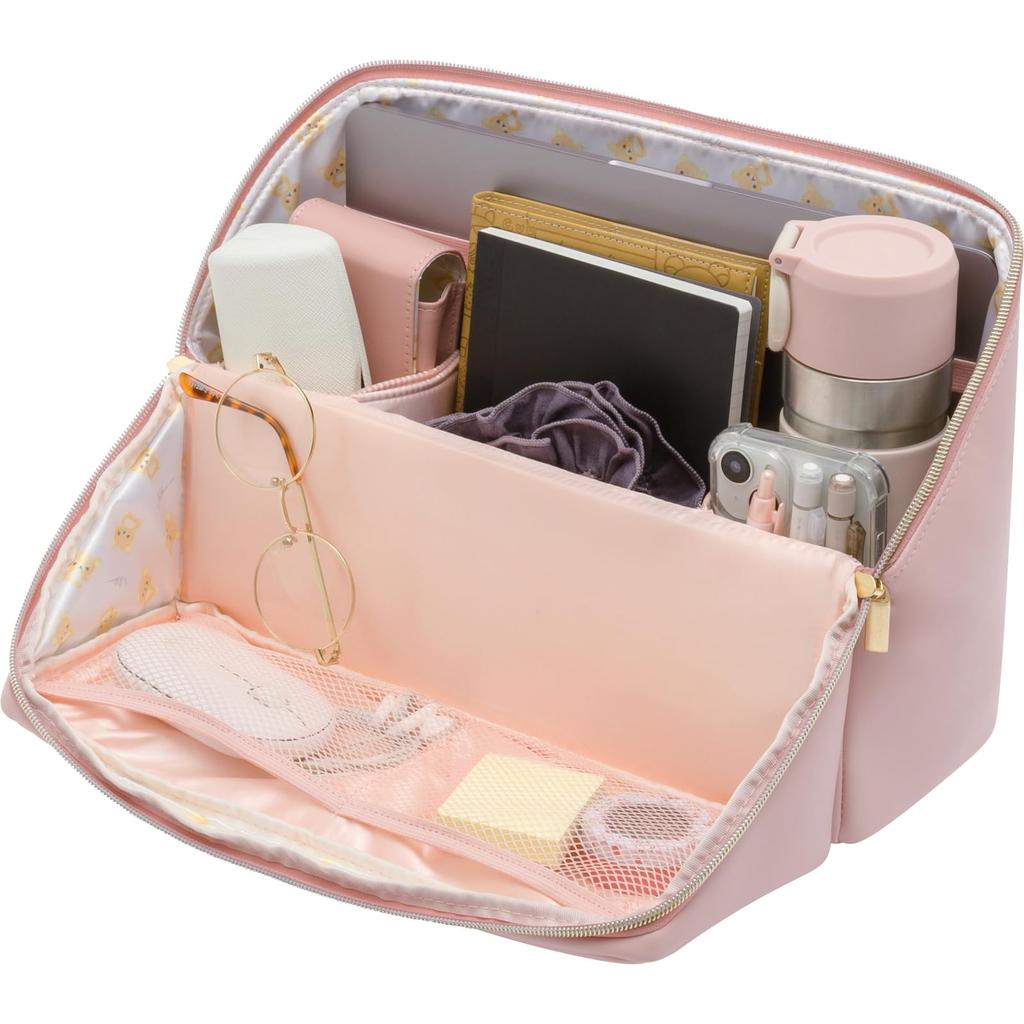 San-X Rilakkuma Stojąca Duża Saszetka Różowa CA68802 H240 x W320 x G120mm