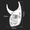 Portable Digital Display LCD Body Fat Caliper Skin Fold Monitor Analyzer Clip
