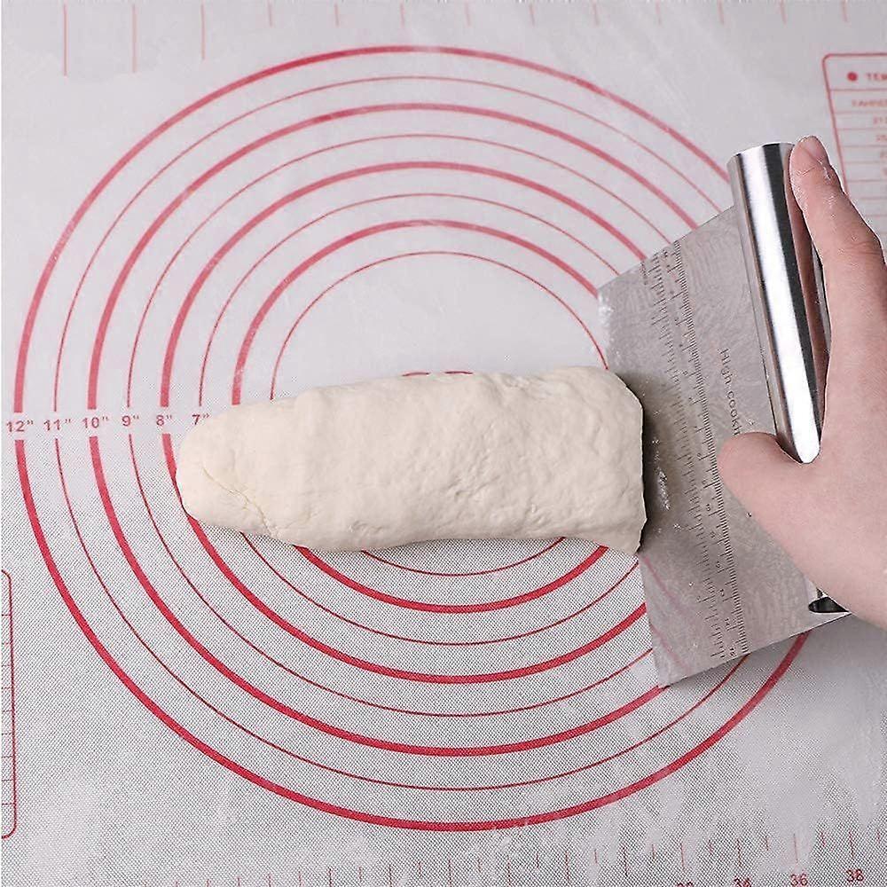 2 PCS Dough Cutter Stainless Steel Pastry Scraper Kitchen Utensil Pastry Horn
