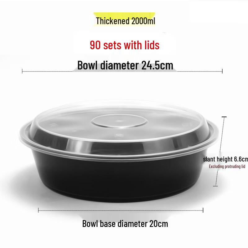 

Disposable Round Plastic Food Container with Dome Lid