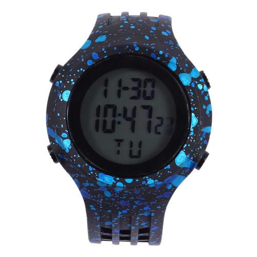 

GAROZATION Часы Цифровой Будильник, Детские Цифровые Часы, Водонепроницаемые Часы для Женщин, Мужчин и Детей, Часы с Синим Браслетом из Нержавеющей Стали