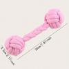 1PC Dog Toy Knot Rope Ball Cotton Rope Dumbbell Puppy Cleaning Teeth Chew Toy Durable Braided Bite Resistant Pet Supplies