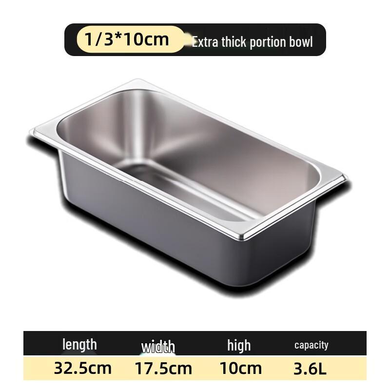 Zhaoran 304 Stainless Steel Rectangular Gastronorm Food Pan