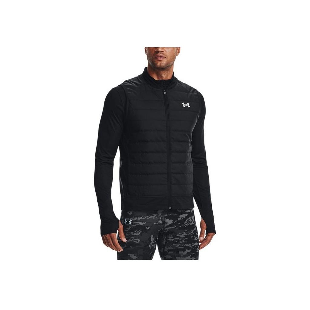 Under Armour Insulate Running Sports Solid Color Down Vest Men Vests Black 1364790-001