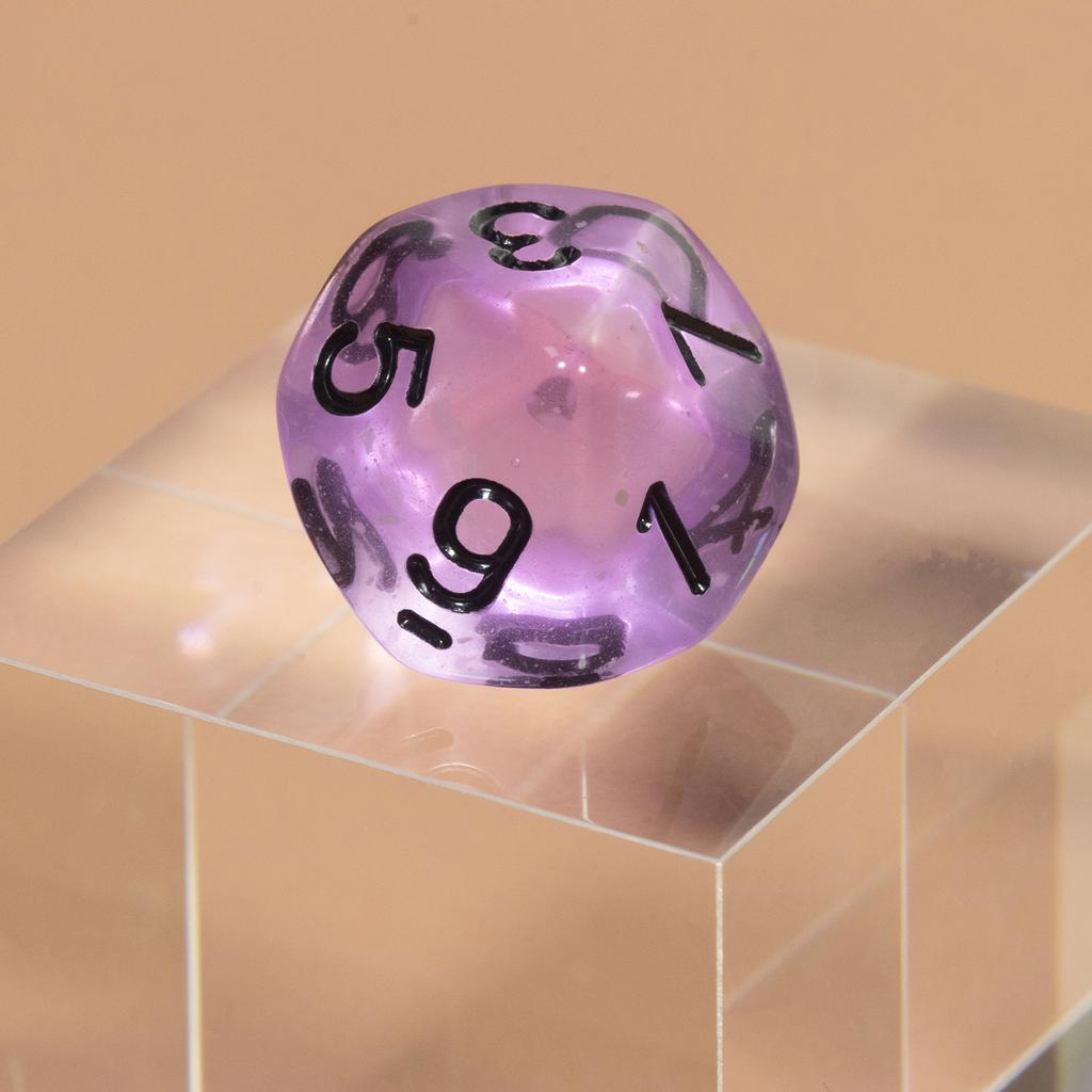 Transparent Polyhedral Dice DND Dice Set 7pcs D4-D20 Board Game Props for DND Game Board Game Accessories