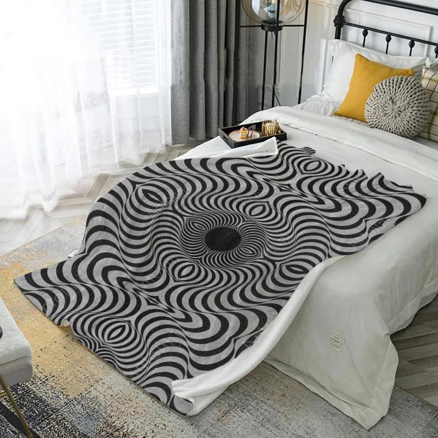 

Twist Pattern Blanket Polyester Cover Bedroom Living Room Sofa Soft Comfortable Home Decoration Curtains Made Of Area Window Treatment W100*H70(CM)-Rod Pocket&1PCS