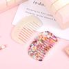 2 Pcs Travel Comb Mini Detangling Combs For Women Wide Tooth Combs Pocket Comb Small For Bangs Curly Wavy Long Hair Daily Hair Care Wet Dry