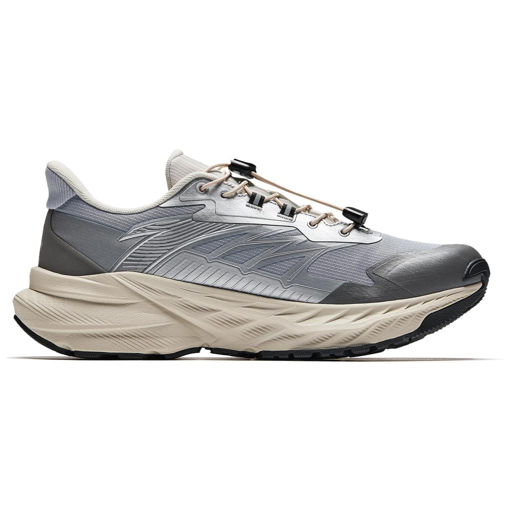 Anta Vertical 6 Silver Grey Black Ivory White Mens Running Shoes 912445587-4