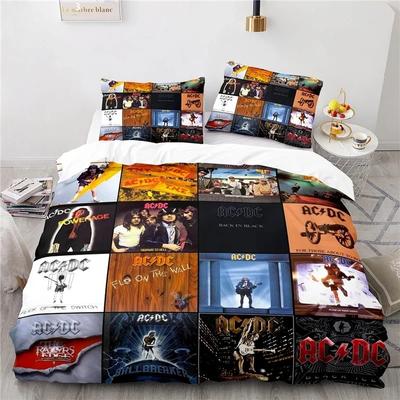 Australia AC DC Music Brand Bedding Set Printed Duvet Cover Set with Pillowcases Twin Full Queen King Size Dropshipping 23pcs