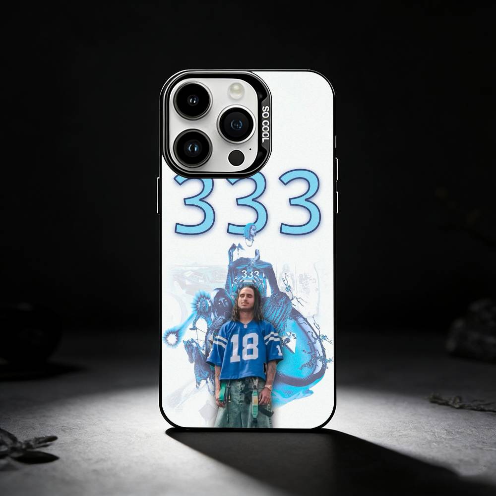 Bladee 333 Drain Gang Phone Case For iPhone 17,16,15,14,13,12,11 Plus,Pro Max,XS,Colored silver phone case iPhone12