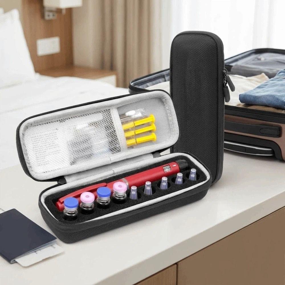 Waterproof Insulin Vial Protector 9 Slots Essential Oil Case Insulin Vial Storage Case  for Home