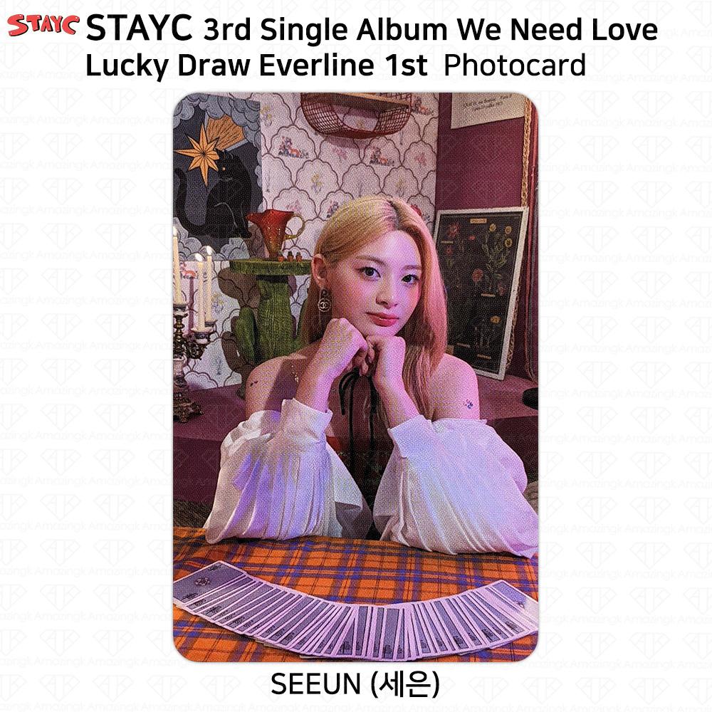 StayC 3rd Single Album We Need Love Photocard Lucky Draw Apple