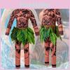 Udsøgt Vaiana Maui tatoveringskostume til voksne og børn med livagtige designs