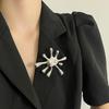 1pc Metal Glossy Pin For Women Unique Exquisite Suit Corsage Pins Party Jewelry Fashion Accessory