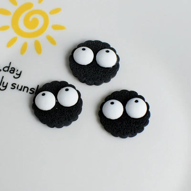 Cute Cartoon Biscuit Resin Ornaments Dynamic DIY Barrettes Phone Case Shoe Accessory