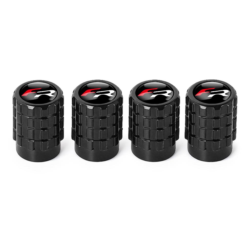 wzbn2 Car Emblem Wheel Tire Valve Caps Tyre Air Stem Cover Accessories For SEAT Ibiza Leon e-Racer Formentor Cupra Ateca FR Arona Exeo